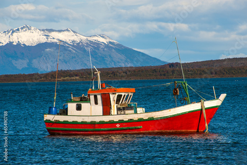 Obraz na płótnie canvas dwuczęściowy "dyptyk" Cieśnina magellana, puerto natales, patagonia, chile