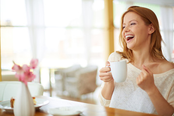 Canvas Print - Good time in cafe