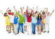 © Rawpixel.com - Cheerful Multi-Ethnic Group Of People With Their Arms Raised Ind