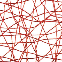 Abstract composition of the red threads