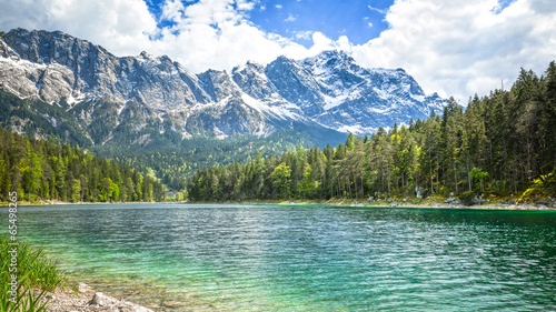 Naklejka dekoracyjna Eibsee Zugspitze