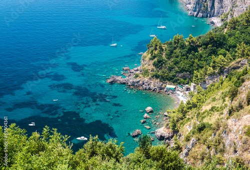 Tapeta ścienna Przez niebieską wstążkę, wybrzeże Amalfi. 