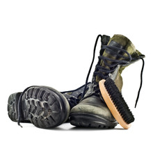 Army Boots And Shoe Brush