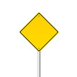 yellow traffic sign vector