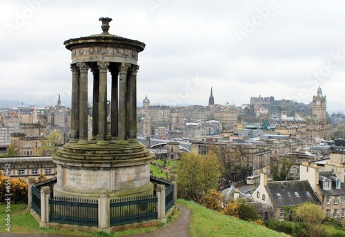 Naklejka samoprzylepna Pomnik Calton Hill dugald Stewart, edynburg, szkocja, wielka brytania
