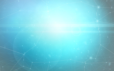 Poster - Shining Abstract Mesh Background