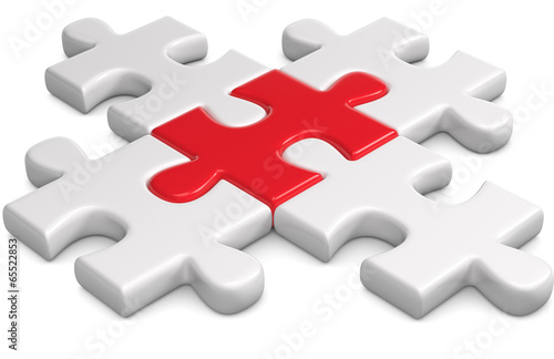 Puzzleteile komplett Stock-Illustration | Adobe Stock