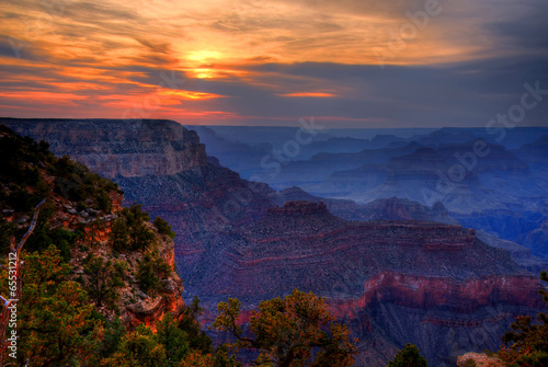 Board z aluminiowym obramowaniem Zachód grand canyon arizona
