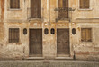 old house fronts treviso italy