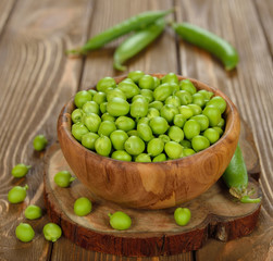 Canvas Print - green peas