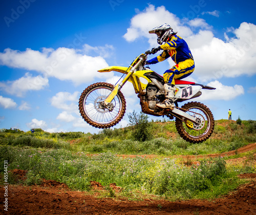 Board z aluminiowym obramowaniem Zawodnik motocross