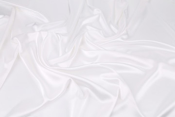 White silk background.