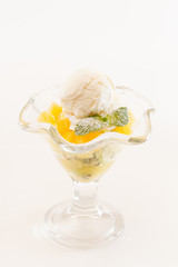 Poster - ice cream with fruits