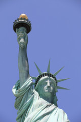 The Statue of Liberty on Liberty Island in New York Cit