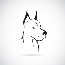 Vector Of A Dog (Great Dane). Pet. Animals.