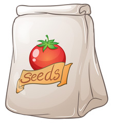 Wall Mural - A pouch of tomato seeds