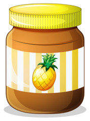 Sticker - A bottle of pineapple jam