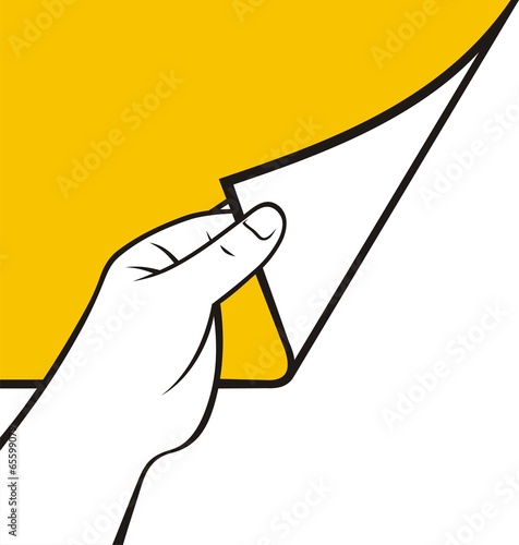 Turn page Stock Vector | Adobe Stock