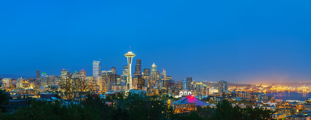 Wall Mural - Downtown Seattle as seen from the Kerry park