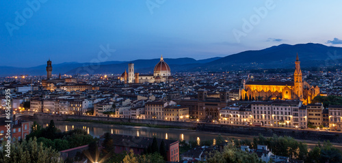 Plakat na papierze fotorealistycznym Florence skyline