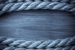 ship ropes on wood