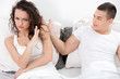 © V&P Photo Studio - woman arguing with his hubby in their bedroom