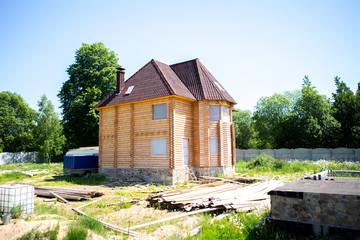 roof of the wooden estate