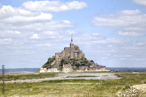 Board z aluminiowym obramowaniem Opactwo mont saint michel, Normandia, Francja