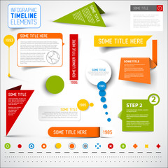 Infographic timeline elements / template