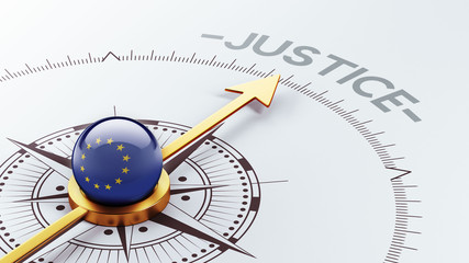 Wall Mural - European Union Justice Concept.