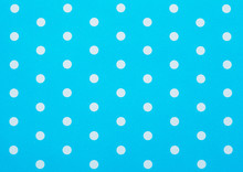 Retro Blue Polka Dot Pattern