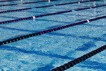 Swimming Pool With Lane Dividers