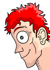 Sticker - Red hair man