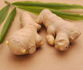 Poster - ginger on chopping board