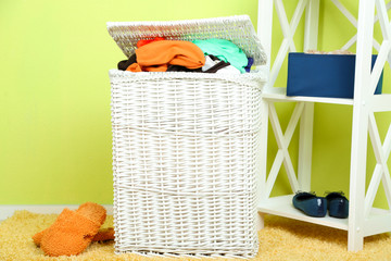 Wall Mural - Full laundry basket