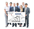 Business People Holding Success Concept Billboard