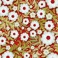 abstract vintage seamless floral ornament