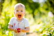 © Martinan - Happy baby with strawberry