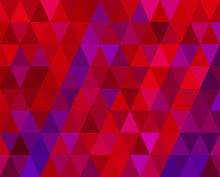 Retro Red And Purple Mosaic Abstract Background