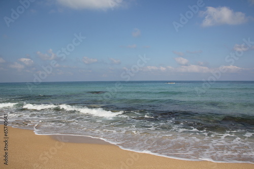 Naklejka - mata magnetyczna na lodówkę Morska plaża