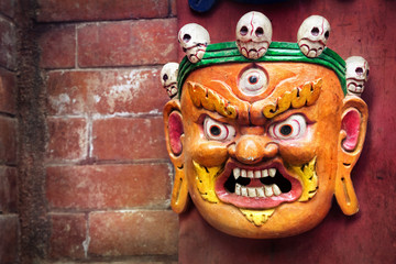 Wall Mural - Bhairab mask at Nepal market