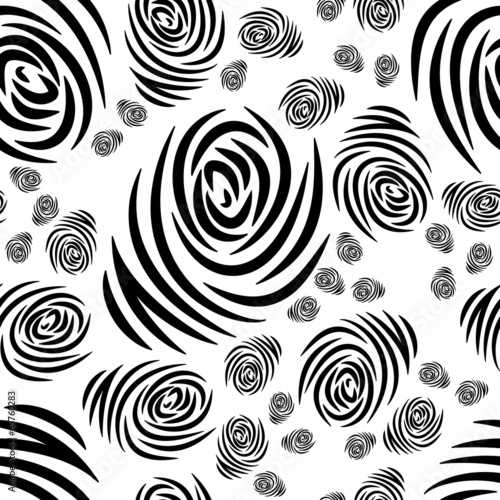 Naklejka - mata magnetyczna na lodówkę fingerprint seamless pattern