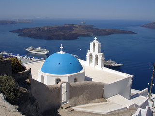 Poster - Kirche auf Santorin