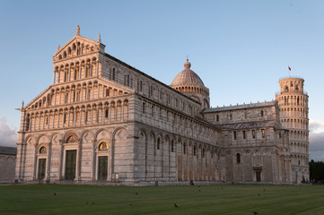 Canvas Print - Details of Piazza Miracoli Pisa in Italy