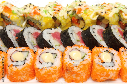 Fotoboard na płycie Japońskie jedzenie sushi roll