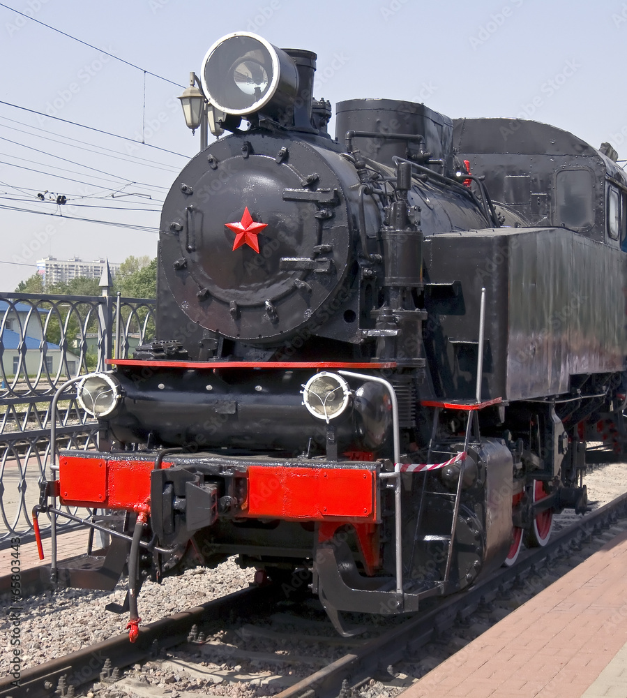 Steam locomotive - obrazy, fototapety, plakaty 