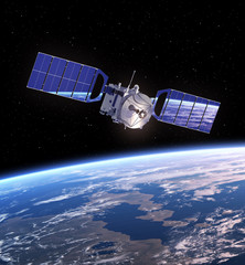 Wall Mural - satellite in space