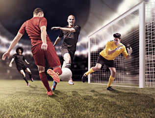 Wall Mural - soccer game