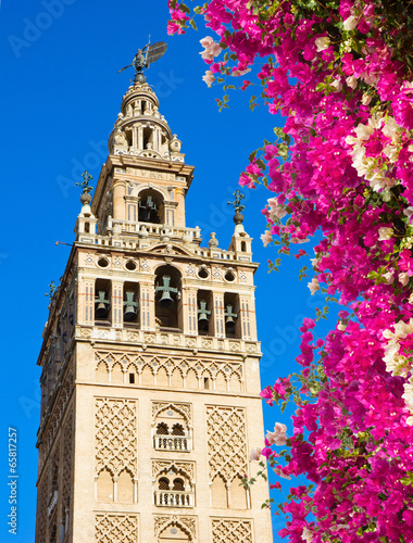 Tapeta ścienna Dzwonnica giralda, Sewilla, Hiszpania