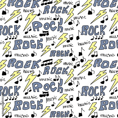 Obraz na płótnie canvas trzyczęściowy "tryptyk" Wzór rock muzyka tekstury i tła